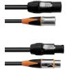 Eurolite DMX propojovací kabel [1x XLR zásuvka 3pólová - 1x XLR zásuvka 3pólová] 5 m