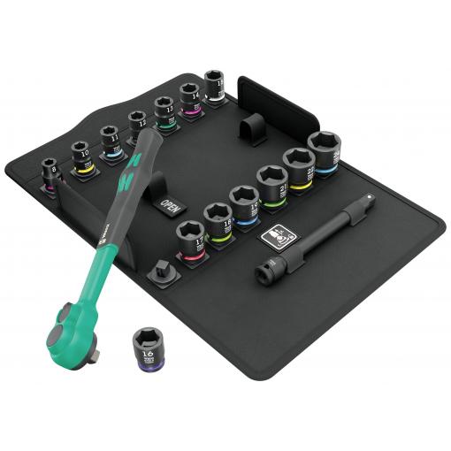 Wera 8100 SB 12 Zyklop Comfort sada s ráčnou, metrický, 3/8 , 16dílná, 05005530001