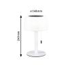 Paulmann 94606 Bartja solární stolní lampa 1.6 W teplá bílá bílá