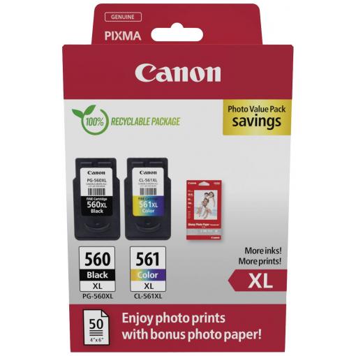 Canon Ink PG-560XL+CL-561XL originál Dual černá, barva 3712C008
