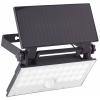 Brilliant Luton G40421/06 venkovní solární nástěnné osvětlení s PIR senzorem LED 6 W černá