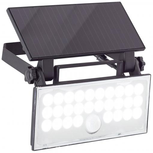 Brilliant Luton G40421/06 venkovní solární nástěnné osvětlení s PIR senzorem LED 6 W černá