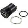 TRU COMPONENTS TC-11980480 Zásuvka panelového adaptéru DisplayPort 1,2 zásuvka DisplayPort - zásuvka DisplayPort černá Množství: 1 ks