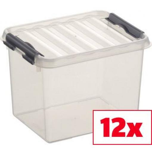 Helit úložný box Sunware Q-line transparentní 3 l (š x v x h) 15 x 14 x 20 cm 12 ks