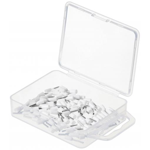 TRU COMPONENTS TC-11991852 faston zásuvka 0.5 mm² částečná izolace bílá 100 ks