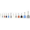 TRU COMPONENTS TC-11991840 sada dutinek 0.5 mm², 0.75 mm², 1 mm², 1.5 mm², 2.5 mm², 4 mm² částečná izolace bílá, šedá, červená, černá, modrá 2065 ks