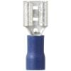 TRU COMPONENTS TC-11894524 faston zásuvka Šířka zástrčky: 6.3 mm Tloušťka konektoru: 0.8 mm částečná izolace modrá 1 ks