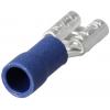 TRU COMPONENTS TC-11894524 faston zásuvka Šířka zástrčky: 6.3 mm Tloušťka konektoru: 0.8 mm částečná izolace modrá 1 ks