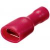 TRU COMPONENTS TC-11894520 faston zásuvka Šířka zástrčky: 6.3 mm Tloušťka konektoru: 0.8 mm plná izolace červená 100 ks