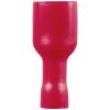 TRU COMPONENTS TC-11894520 faston zásuvka Šířka zástrčky: 6.3 mm Tloušťka konektoru: 0.8 mm plná izolace červená 100 ks