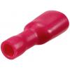 TRU COMPONENTS TC-11894520 faston zásuvka Šířka zástrčky: 6.3 mm Tloušťka konektoru: 0.8 mm plná izolace červená 100 ks