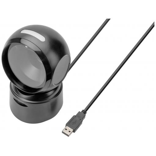 Digitus DA-81005 skener 2D čárového kódu kabelové 1D, 2D Laser černá stolní USB