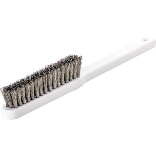 Lessmann Jemný kartáč L.225 mm, 0,15 mm, ocelový drát zvlněný 4 řady 182152 182152 1 ks
