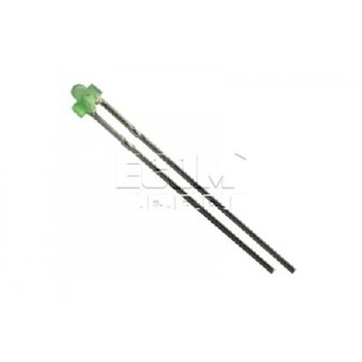 LED dioda LL-204GD2A-1A, zelená 570 nm, 45 mcd, 60°