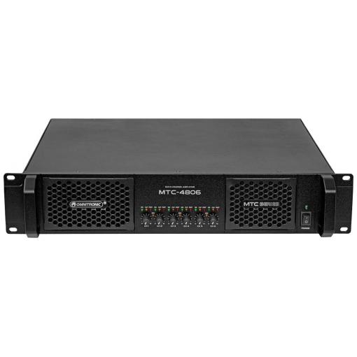 Omnitronic MTC-4806 PA zesilovač Výkon RMS na kanál při odporu 4 ohmy: 800 W