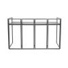 Omnitronic Large Mobile DJ Stand moiblní stůl pro DJ hliník, textil