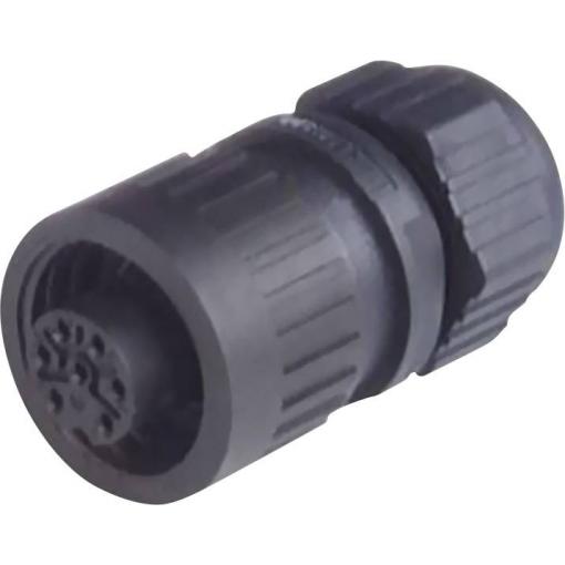 Hirschmann 934 125-100-1 kulatý faston spojka, rovná Série konektoru: CA Počet kontaktů: 3 + PE 1 ks