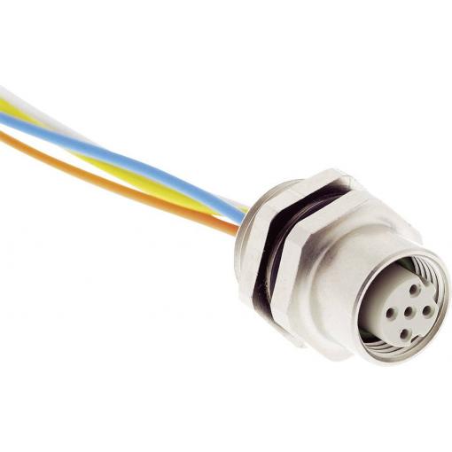 HARTING HARAX® M12-L vestavný zástrčkový konektor pro senzory - aktory, 21033712403, piny: 4, 1 ks