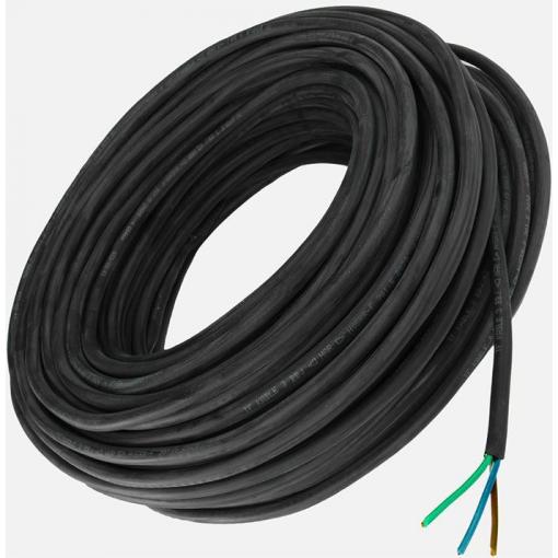 Instalační kabel H05RR-F 3×2,5 mm², guma, 100 m