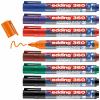 Edding 4-360-8-S2999 sada popisovačů na bílé tabule černá, červená, modrá, zelená, oranžová, hnědá, fialová 8 ks
