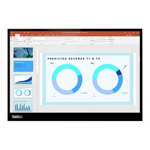 Lenovo ThinkVision M14d LED monitor 35.6 cm (14 palec)2240 x 1400 Pixel, 16:10, 8 ms, IPS LED