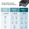 LogiLink POE007 PoE injektor 10 / 100 / 1000 MBit/s IEEE 802.3bt, IEEE802.3af (15,4 W), IEEE802.3at (30 W)