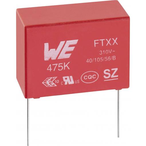 Foliový kondenzátor Würth WCAP-FTXX, 890334023006CS, 10000 pF, 310 V/AC, 10 %, RM 10 mm