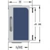 Apranet 19 nástěnná rozváděcí skříň (š x v x h) 560 x 275 x 840 mm 4 U šedobílá (RAL 7035)