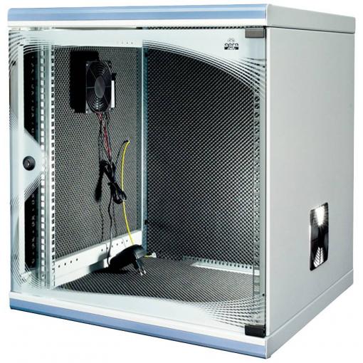 Apranet 26500961 19 palec 19 skříň pro datové sítě 12 U variabilní upevňovací lišty šedá