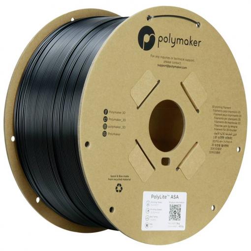 Polymaker PF01020 6938936712619 vlákno pro 3D tiskárny ASA odolné proti UV záření, odolné proti povětrnostním vlivům 1.75 mm 3 kg černá PolyLite™ 1 ks