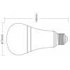 Deko Light 843517 LED Energetická třída (EEK2021) F (A - G) E27 12 W RGB, teplá až studená bílá (Ø x d) 74 mm x 140 mm stmívatelná, ovládání přes mobilní