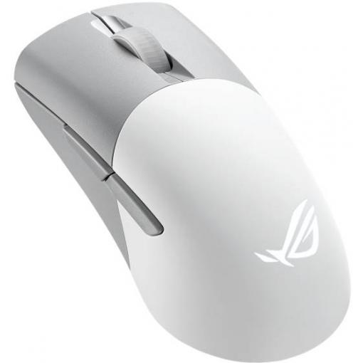 Asus Keris Wireless AimPoint optická herní myš, přenos bezdrátový, Bluetooth®, USB, 5 tlačítko, 36000 dpi, bílá