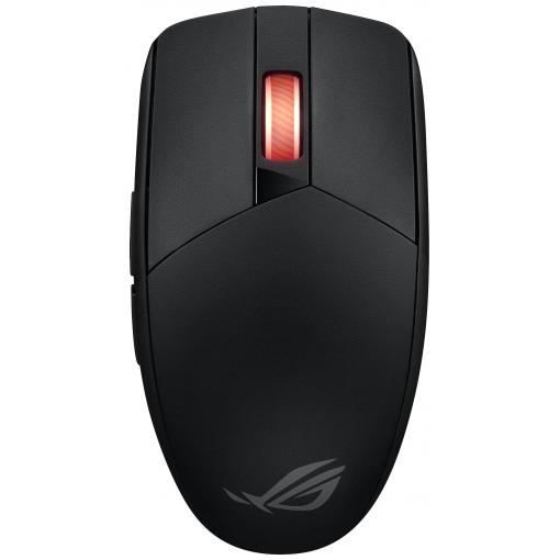 Asus ROG Impact III Wireless optická herní myš, přenos bezdrátový, Bluetooth®, 6 tlačítko, 36000 dpi, černá
