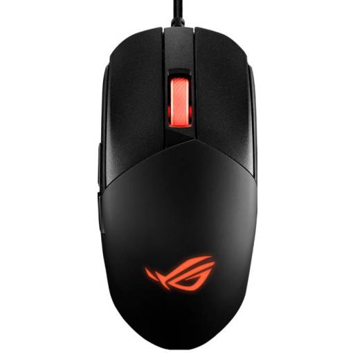 Asus ROG STRIX IMPACT III optická herní myš, přenos USB, 6 tlačítko, 12000 dpi, černá