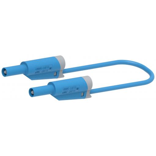 Electro PJP 2710-IEC-CD1-50BL měřicí kabel lamelová zástrčka 4 mm lamelová zástrčka 4 mm 50 cm modrá 1 ks