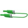 Electro PJP 2710-IEC-CD1-50V měřicí kabel lamelová zástrčka 4 mm lamelová zástrčka 4 mm 50 cm zelená 1 ks