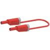 Electro PJP 2710-IEC-CD1-25R měřicí kabel lamelová zástrčka 4 mm lamelová zástrčka 4 mm 25 cm červená 1 ks