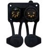 Rean AV RRX5MF-Z-012-1 XLR konektor zástrčka, vestavná, zásuvka, vestavná Pólů: 5 černá 1 ks