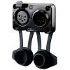 Rean AV RRX5MF-Z-012-1 XLR konektor zástrčka, vestavná, zásuvka, vestavná Pólů: 5 černá 1 ks