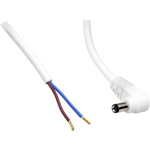 BKL Electronic 075194 nízkonapěťový připojovací kabel nízkonapěťová zástrčka - kabel s otevřenými konci 5.50 mm 2.10 mm 0.50 m 1 ks