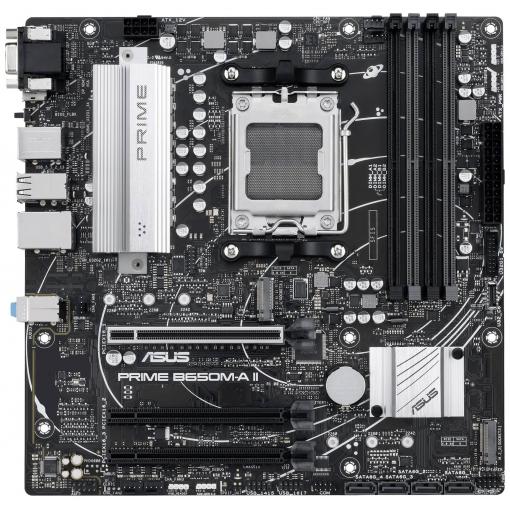 Asustek Computer PRIME B650M-A II-CSM Základní deska Socket (PC) AMD AM5 Tvarový faktor Micro-ATX Čipová sada základní desky AMD® B650