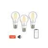 Smart LED žárovka filamentová E27 7W IMMAX NEO 07713C WiFi Tuya sada 3ks