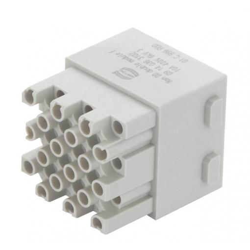 HARTING 09 14 036 3102 09140363102 Dvojitý modul, seria Han® DD, 1 ks