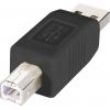 adaptér USB 2.0 Renkforce [1x USB 2.0 zástrčka A - 1x USB 2.0 zástrčka B], černá