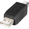 adaptér USB 2.0 Renkforce [1x USB 2.0 zástrčka A - 1x USB 2.0 zástrčka B], černá