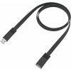 Renkforce USB kabel USB 2.0 USB-A zástrčka, USB-A zásuvka 3.00 m černá flexibilní provedení RF-4096101