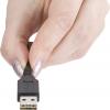 Renkforce USB kabel USB 2.0 USB-A zástrčka, USB Mini-B zástrčka 1.80 m černá oboustranně zapojitelná zástrčka, pozlacené kontakty RF-4096107