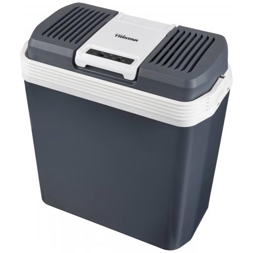 Tristar KB-7520 chladicí box a topný box Energetická třída (EEK2021): E (A - G) termoelektrický (peltierův článek) 230 V, 12 V černá, šedá 20 l Až 18 °C pod