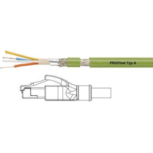HELU 806398-1 RJ45 síťové kabely, propojovací kabely CAT 5e SF/UTP 10.00 m zelená PVC plášť, tuhý vnitřní vodič, stínění pletivem, fóliové stínění 1 ks