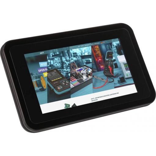 Joy-it RB-LCD-7P5-Case skříň displeje Vhodné pro (vývojové sady): Raspberry Pi® včetně aktivního chladiče černá